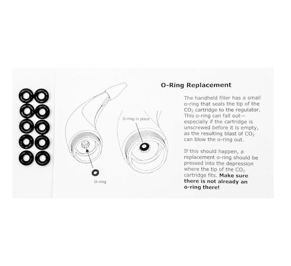 Replacement O-Rings for Handheld Pressurizer