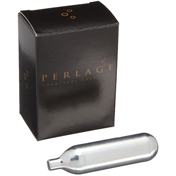 Perlage Champagne-Grade CO2 Cartridges, 16 gm (6 pack)